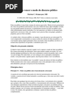 Como vencer o medo do discurso público