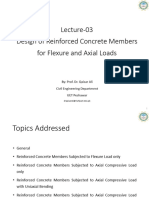 Design of RC Members For Flexure and Axial Loads