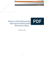 Review of The National Survey of Research Commercialisation Discussion Paper