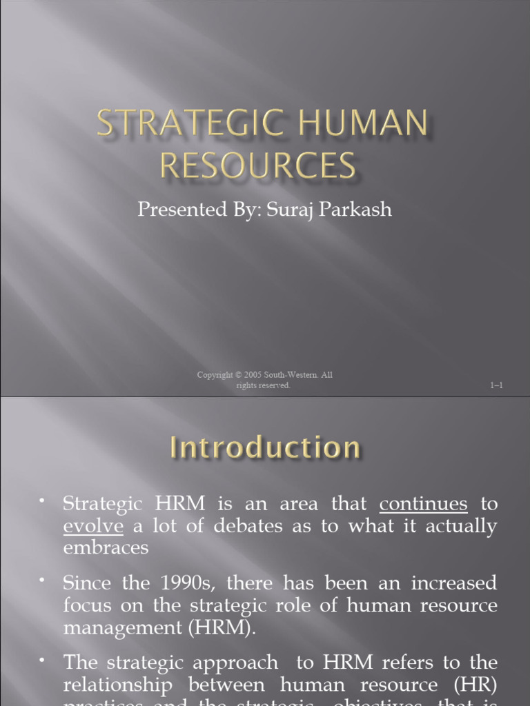 Presented By Suraj Parkash Rights Reserved. 11 PDF Human Resource Management Human