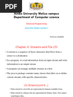 Input Output - Chapter 4