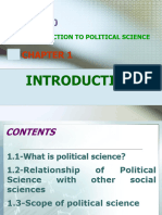 CHAPTER 1-INTRO TO POLITICS. Update PT