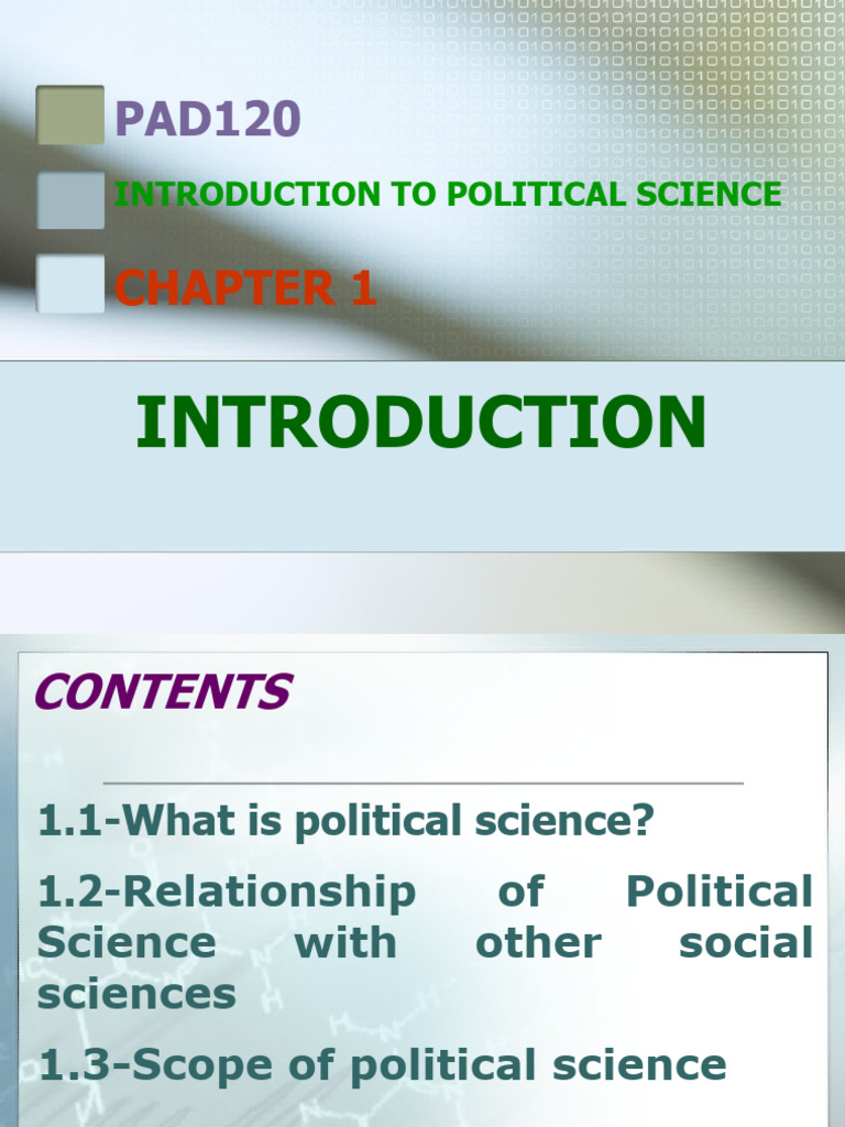 Chapter 1 intro to politics update pt pdf science social sciences