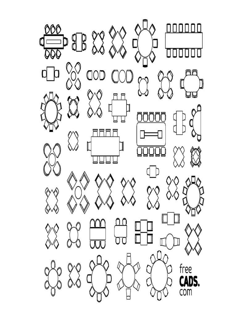 Tables Chairs 001 Model PDF PDF