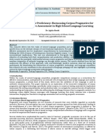 Unveiling Pragmatic Proficiency: Harnessing Corpus Pragmatics For Effective Implicature Assessment in High School Language Learning