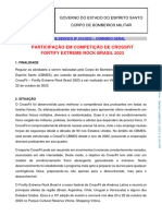 Diretriz de Seviço 016 - Participação CBMES em Competição CrossFit