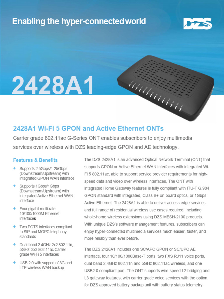 2428A1 Datasheet R02 | PDF | I Pv6 | Ieee 802.11