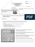 Examen Matematicas 6° Octubre