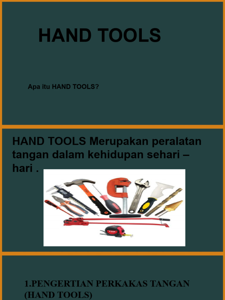 Pengertian Hand Tools PDF