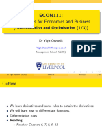 MATHEMATICS FOR ECONOMICS AND BUSINESS 