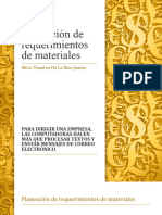 Planeación de Requerimientos de Materiales