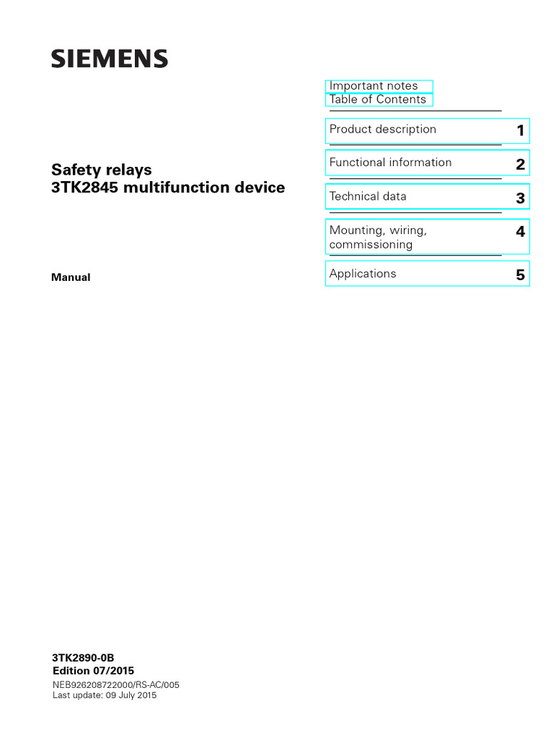 Manual Multifunction Device 3tk2845 En 201509071425559335 Pdf Relay