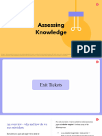 Kopyası - Assessing Knowledge - Exit Tickets