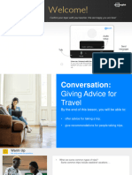 PC Conversation Giving Advice For Travel l3