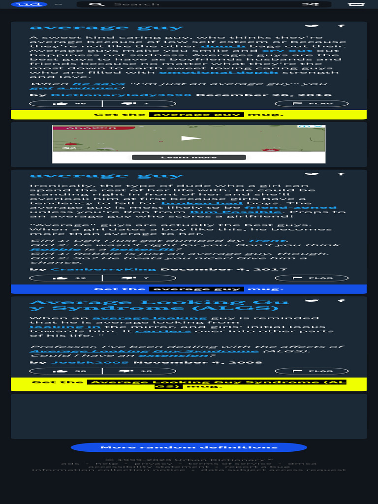 Urban Dictionary Average Guy PDF