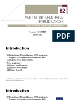 CH62 Management of Differentiated Thyroid Cancer