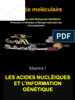 Séance 1 Acides Nucléiques Et Information Génétique
