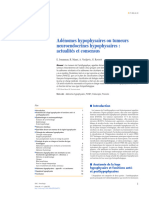 Adnomes Hypophysaires Ou Tumeurs Neuroendocrines Hypophysaires - Actualits Et Consensus