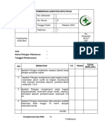 Form Kegiatan Pemberian Anestesi Infiltrasi