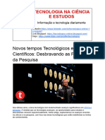Tecnologico - Online - Novos Tempos Tecnológicos e Científicos