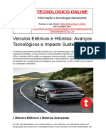 Veículos Elétricos e Híbridos - Avanços Tecnológicos e Impacto Sustentável