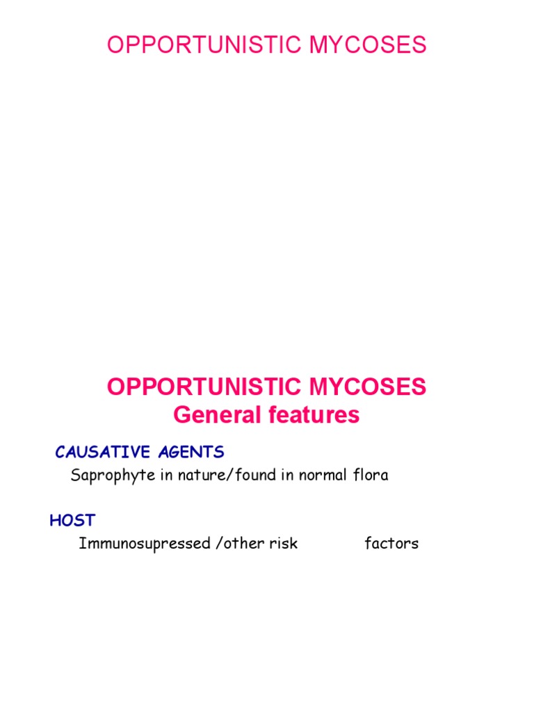 Opportunistic Mycoses Overview and Types | PDF | Candidiasis | Candida ...