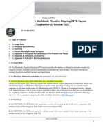 U.S. Navy Office of Naval Intelligence Worldwide Threat To Shipping (WTS) Report, 27 September - 25 October 2023