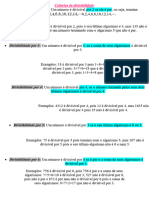 Criterios de Divisibilidade