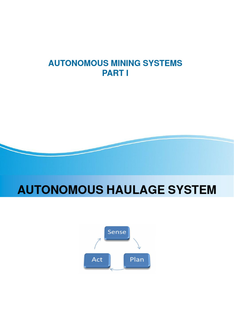 Autonomous Haulage in Mining Systems | PDF