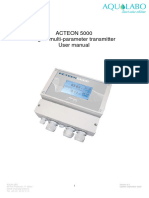 User Manual Transmitter Digital Physicochemistry ACTEON 5000