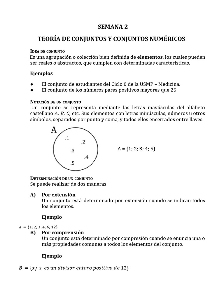 Ejercicios de Conjuntos Numéricos | PDF | Conjunto (Matemáticas ...