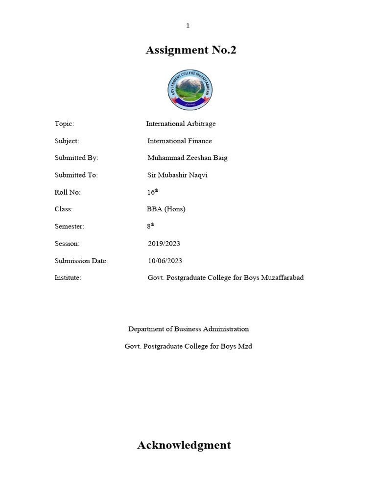 WHAT IS INTERNATIONAL ARBITRAGE intelligence overview