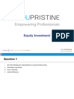 5 Equity Investment Questions