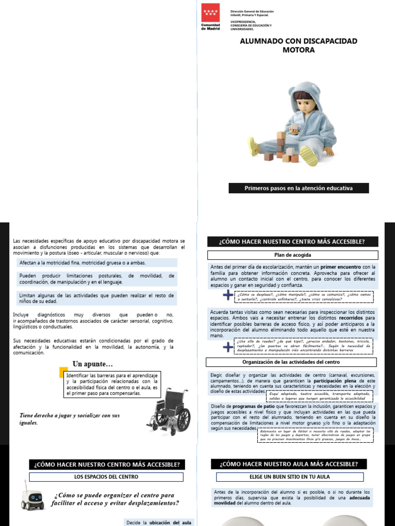 Guia Discapacidad Motora | Descargar gratis PDF | Salón de clases ...