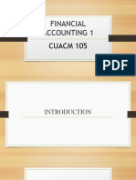 1 Introduction Financial Accounting 1 (Cuacm105)