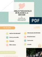 Variables Psicosociales de Las Adicciones