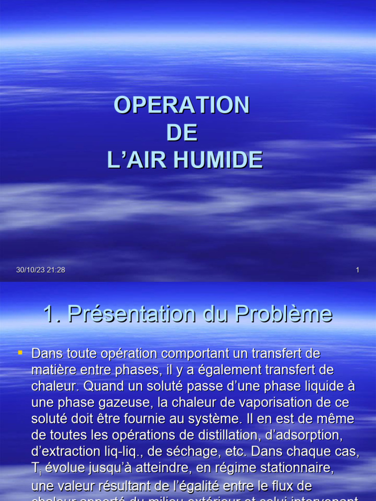 Operations - de - L'air Humide | PDF