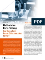 Multi-Station Parts Forming: How Does A Parts Former Differ From A Nut Former?