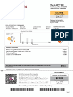 Singapore Electricity Utility Bill Template