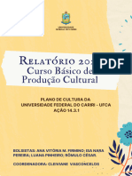 Procult - UFCA Relatório 2021 Curso Básico de Produção Cultural - 22.11.2022