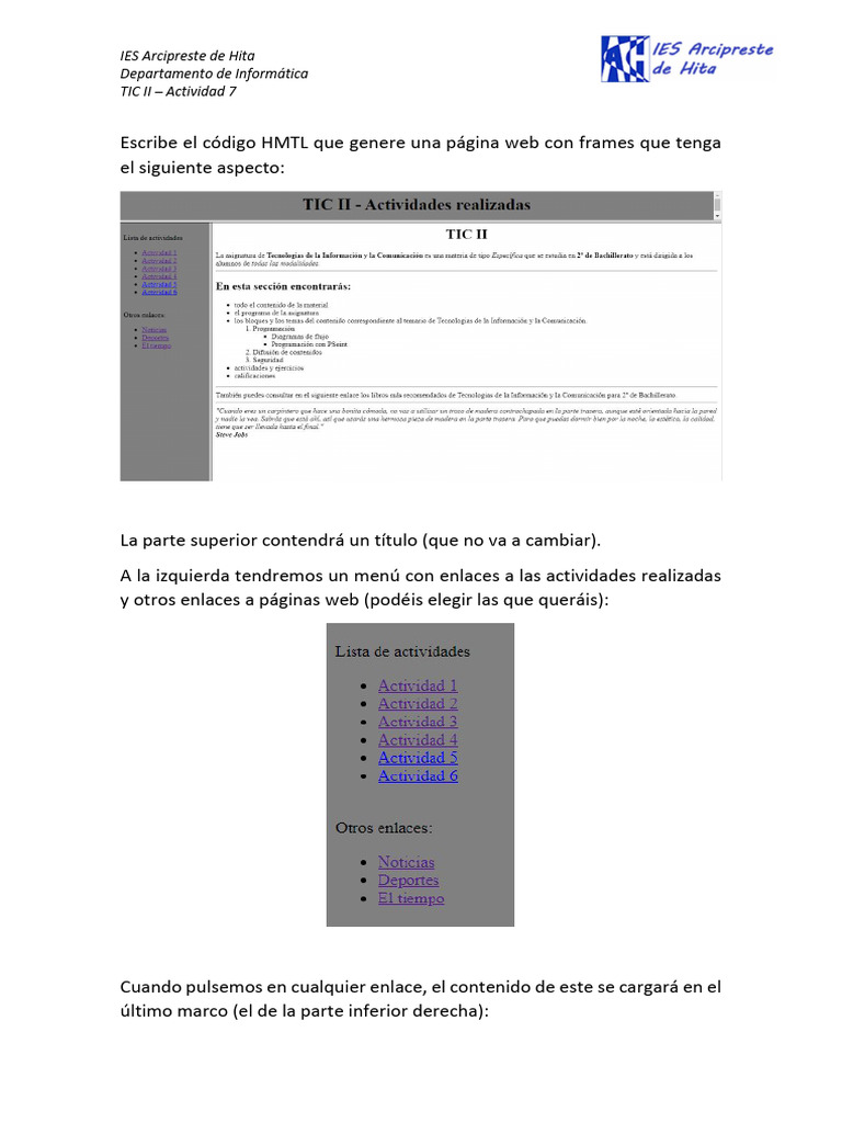 Actividad 7 | PDF | Juegos y actividades | Informática