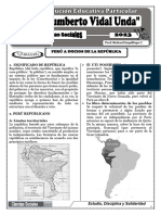 PERÚ A INICIOS DE LA REPÚBLICA I 3ro Secun