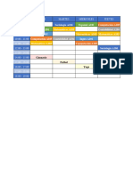 Horario Calendario Excel