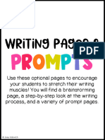 Writing Pages and Prompts