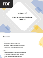 Lecture 8-9 - Clustering