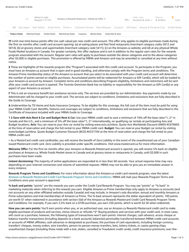 Amazon Ca Credit Cards PDF