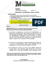 Tercer Examen Parcial - Contabilidad 1