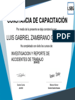 CERTIFICADO - Investigacion y Reportes de Accidentes