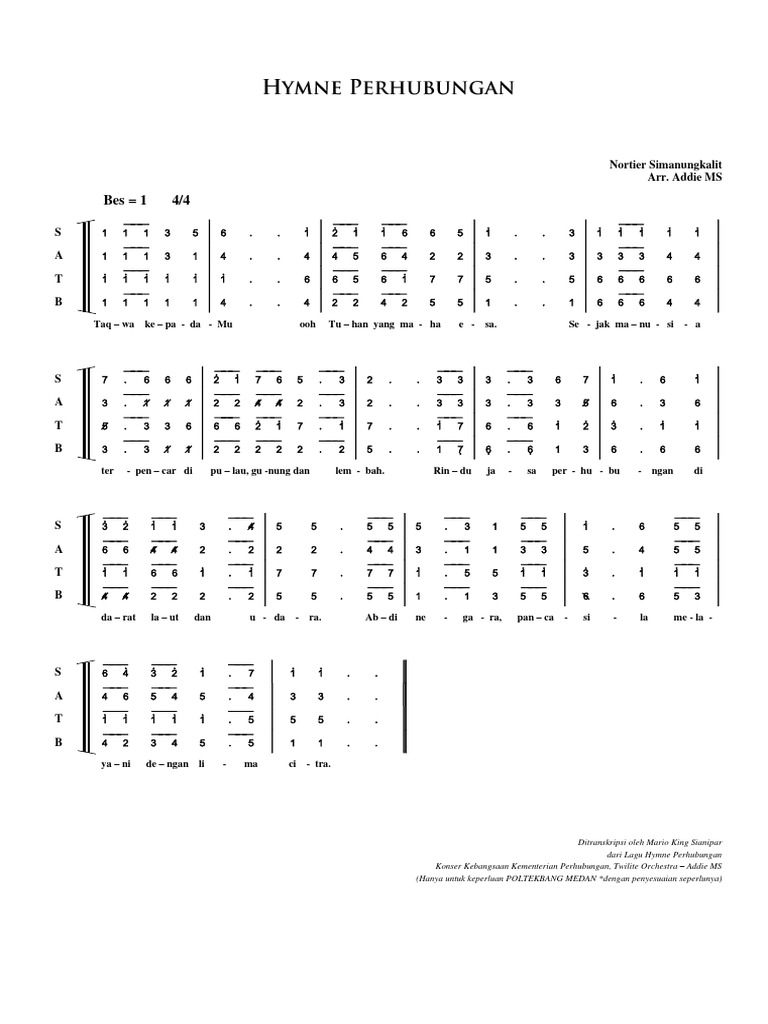 Hymne Perhubungan | PDF