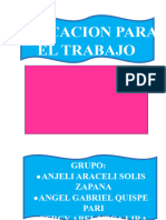 Educacion para El Trabajo: Anjeli Araceli Solis Angel Gabriel Quispe Percy Abel Vega Lira